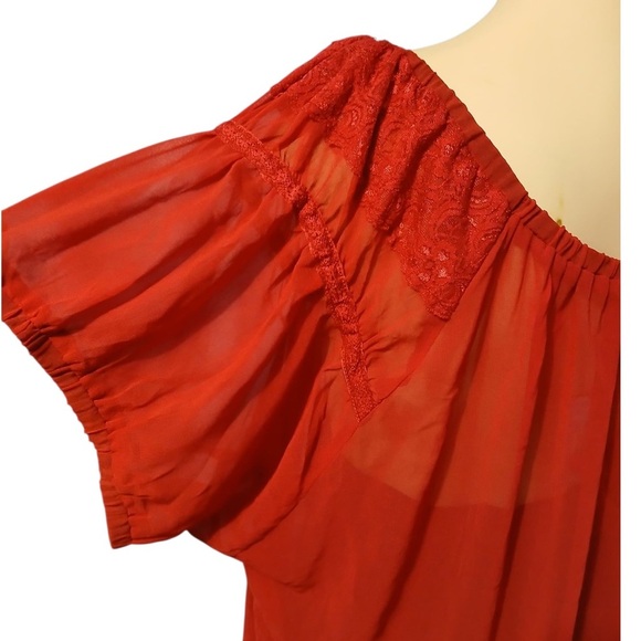 Torrid Deep Red Blouse - Picture 10 of 10